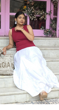CLOUD NINE White Embroidered Skirt
