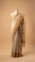 Nalli Silk Embroidered Saree with Blouse Piece