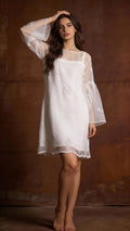 Whisper Chikankari Organza Dress