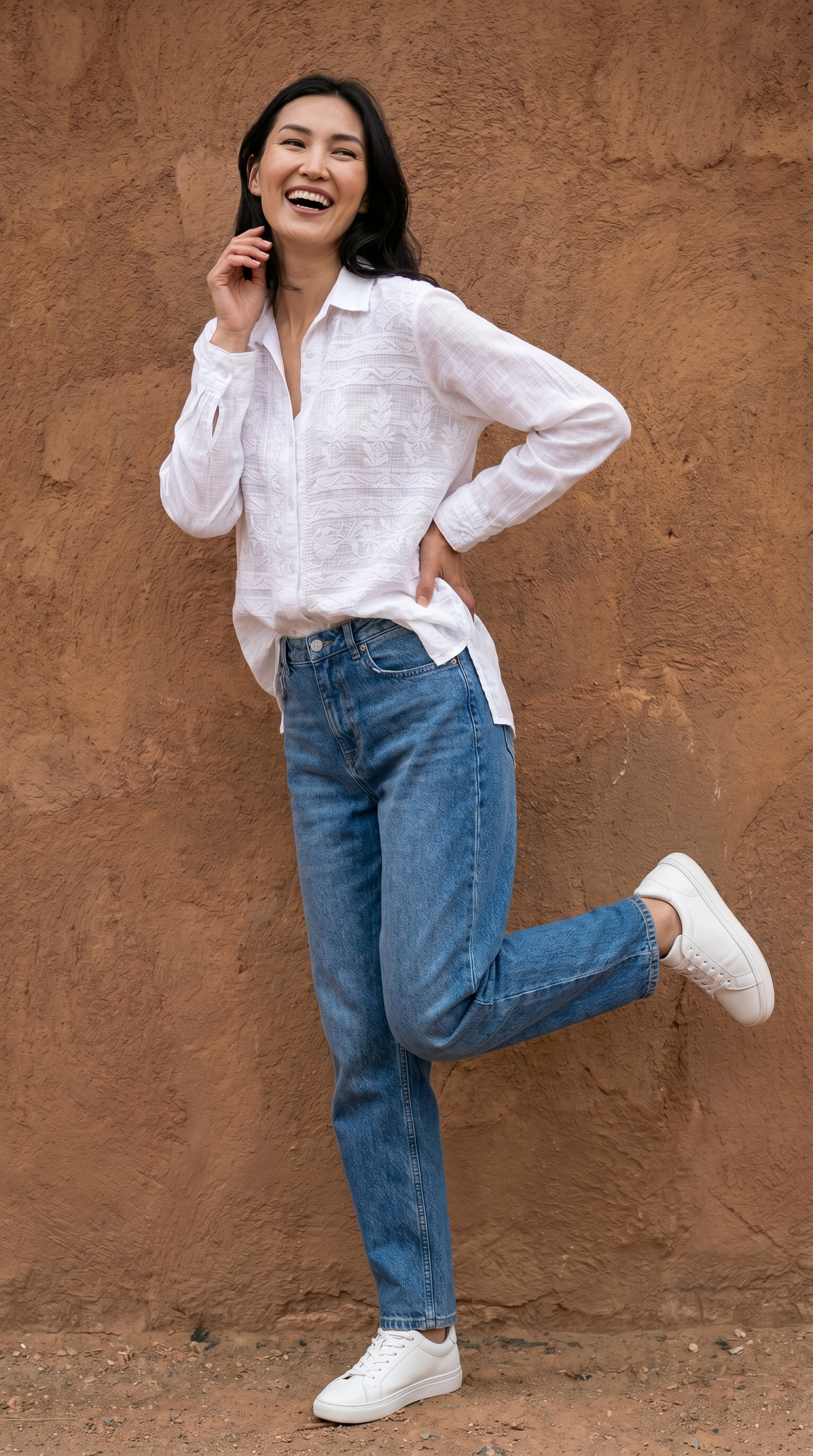 Kota Cotton Embroidered Shirt- Relaxed fit