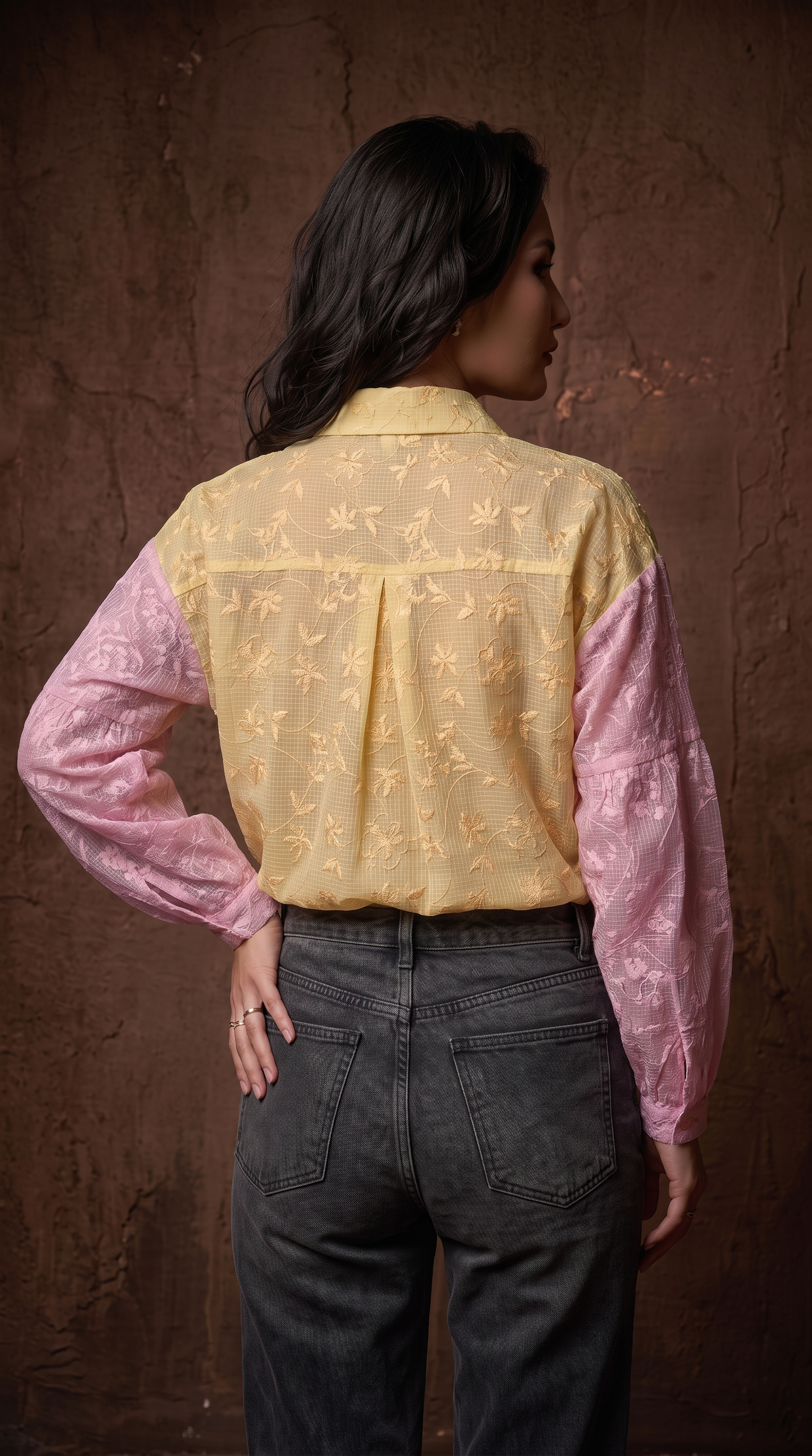 Kota Cotton Embroidered Shirt- Relaxed fit
